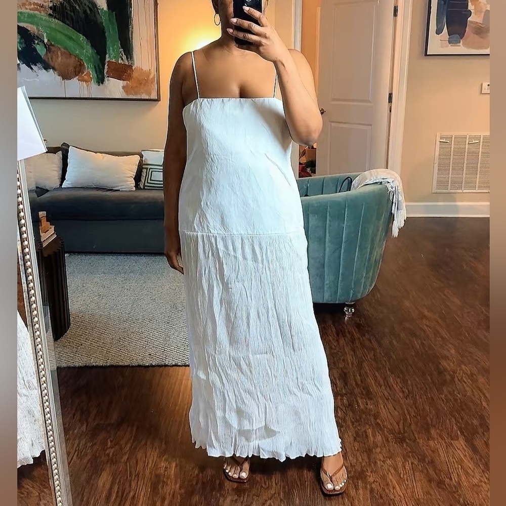 Zara White Maxi Dress XL